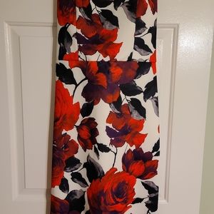 Flowers Dress strapless